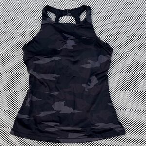 Athleta Black Camo Tank Top